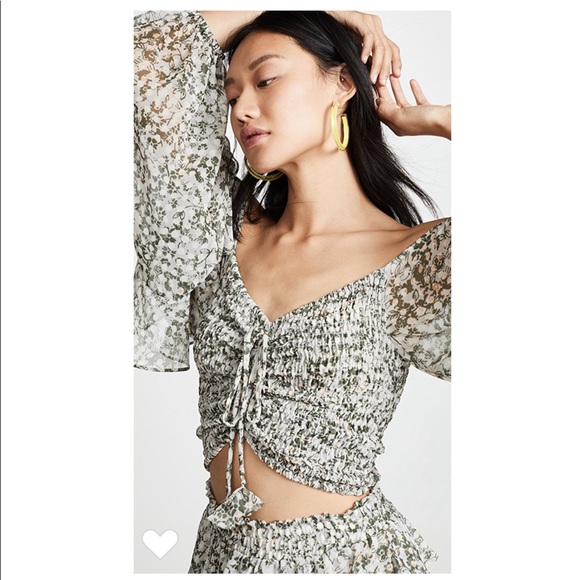 MISA Los Angeles*Floral Spectacular Top Med. $238 - Picture 7 of 8